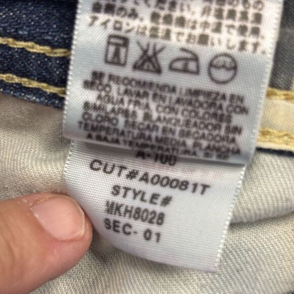 Taverniti SO Lenny Men's Boot Cut Jeans Med Wash Size 34 Lined Waistband & Cuffs - Picture 13 of 16